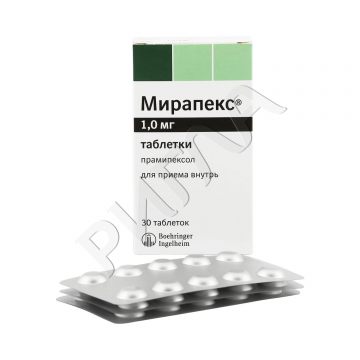 Мирапекс таблетки 1мг №30 ** в аптеке Будь Здоров в городе Тверь
