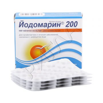 Йодомарин таблетки 0,2мг №100 в аптеке Без сети в городе Кинешма