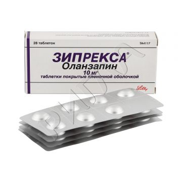 Зипрекса таблетки покрытые оболочкой 10мг №28 ** в аптеке Аптечный склад в городе Яблоновский