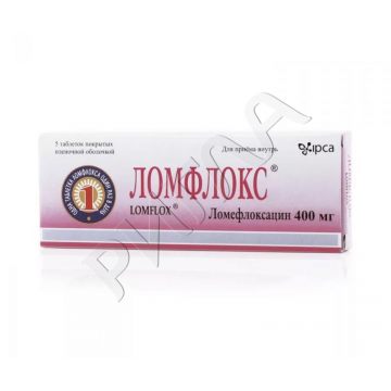 Ломфлокс таблетки покрытые оболочкой плен. 400мг №5 ** в аптеке Вита в городе Отрадный
