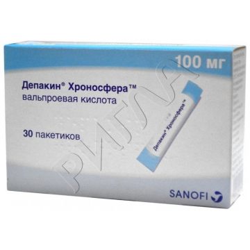 Депакин Хроносфера гранулы  пролонг.действия 100мг №30 ** в аптеке Без сети в городе Касимов