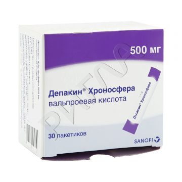 Депакин Хроносфера гранулыпролонг.действия 500мг №30 ** в аптеке Без сети в городе Рыбинск