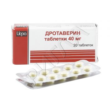 Дротаверин г/хл таблетки 40мг №20 в аптеке Без сети в городе Николаевск