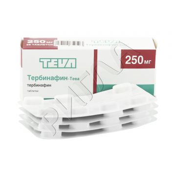 Тербинафин-Тева таблетки 250мг №28 ** в аптеке Будь Здоров в городе Валдай