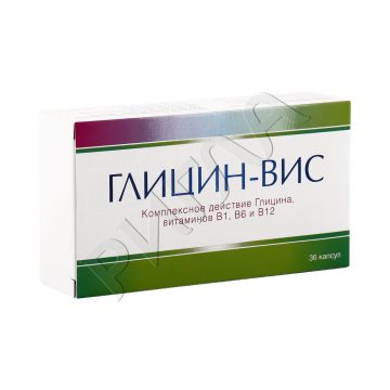 Глицин-Вис капсулы 0,4г №36 в аптеке Будь Здоров в городе Нефтеюганск