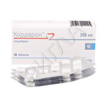 Кордарон таблетки 200мг №30 ** в аптеке Без сети в городе Лобня