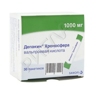 Депакин Хроносфера гранулы пролонг.действия 1000мг №30 ** в аптеке Планета здоровья в городе Владимир