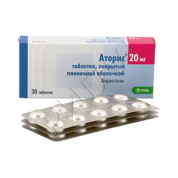 Аторис таблетки покрытые оболочкой плен. 20мг №30 ** в аптеке ИФК в городе Мытищи