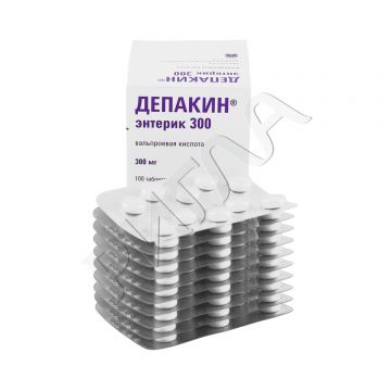 Депакин энтерик таблетки 300мг №100 ** в аптеке Линия Здоровья в городе Орбита