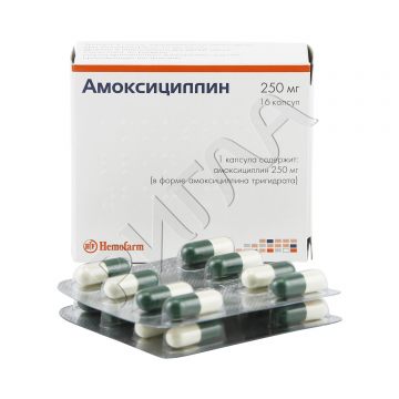 Амоксициллин капсулы 250мг №16 ** в аптеке Вита в городе Осыпной Бугор